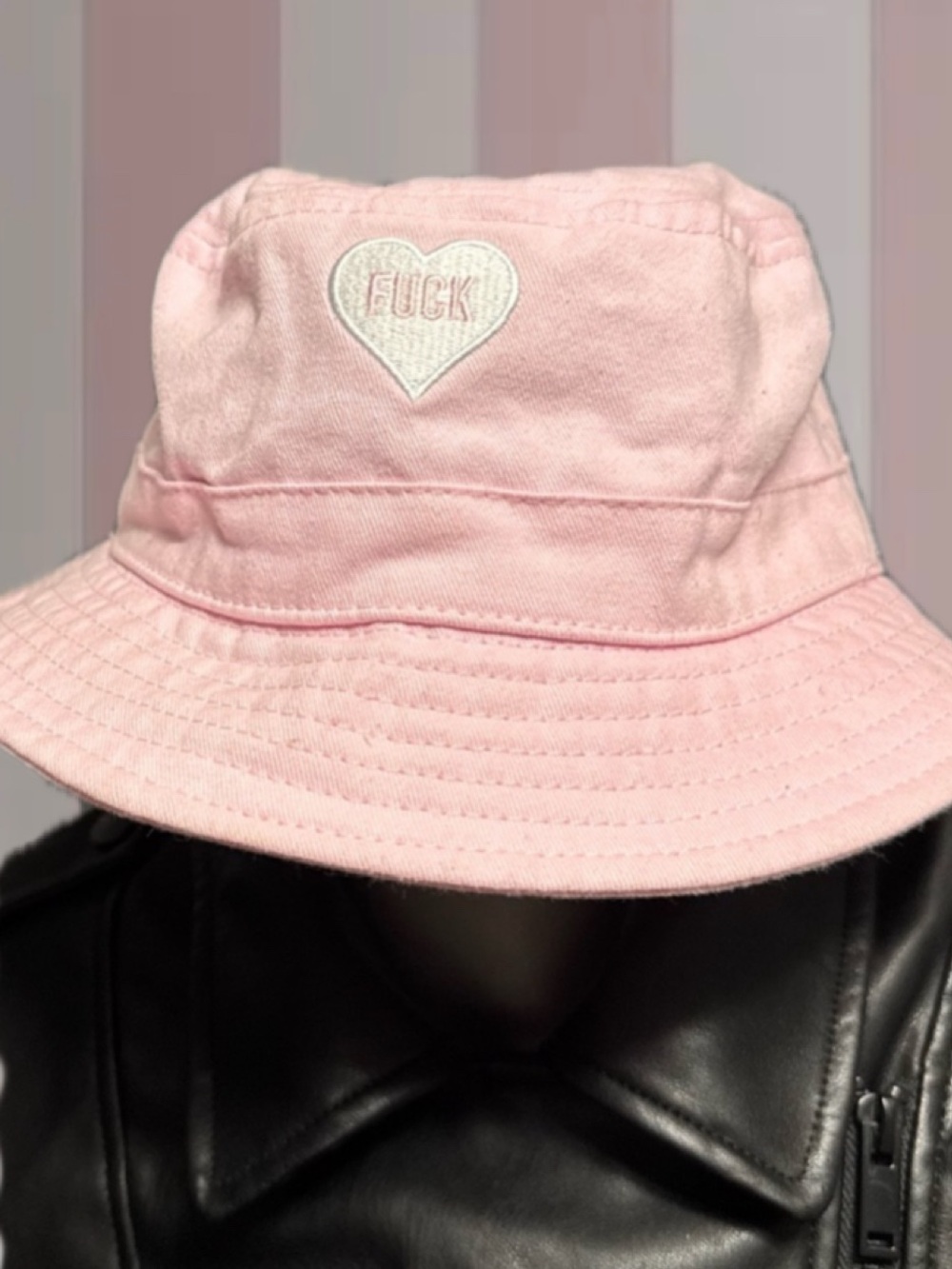 FU CK Pink Spencers Bucket Hat
